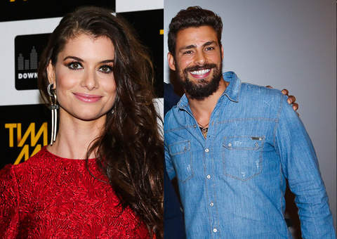 Ex-namorados, Cauã Reymond e Alinne Moraes se ignoram em estreia de filme