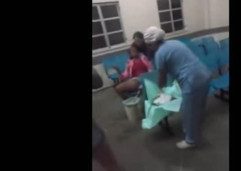 Mulher dá à luz ao filho dentro de lixo em recepção de hospital