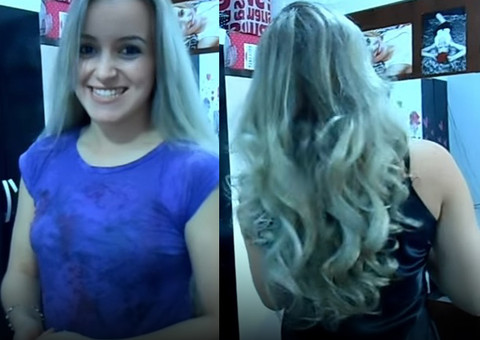 Aprenda como enrolar o cabelo usando somente uma meia