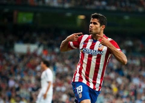 Diego Costa volta a treinar, mas é dúvida no Atlético