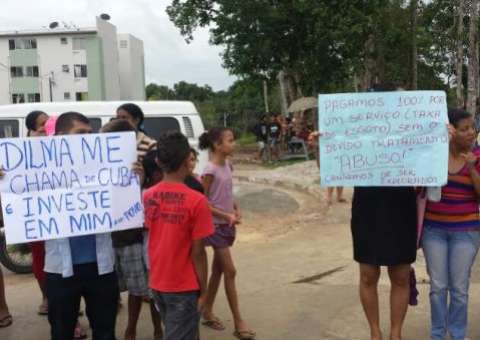 Protestos na visita de Dilma Rousseff a Manaus