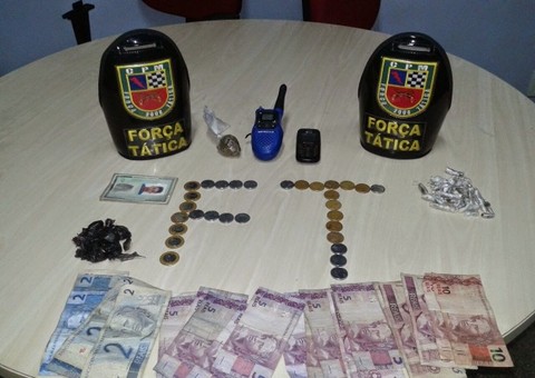 Força Tática prende homem por tráfico de entorpecentes 