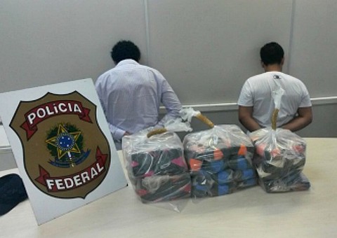 Polícia Federal prende três homens com 33 quilos de cocaína