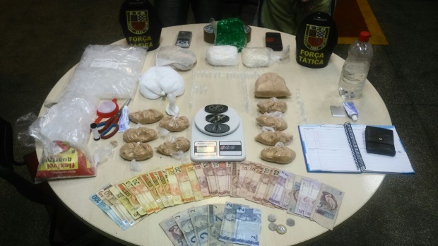 Força Tática apreende mais de 3 kg de dronas na Japiinlândia