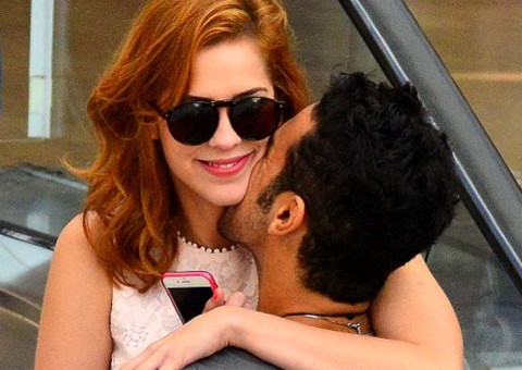 Sophia Abrahão e Sérgio Malheiros mostram que são casal fora da novela