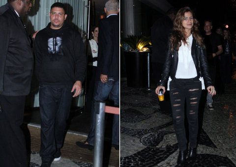 Após boatos de separação, Ronaldo e Paula Morais vão à festa