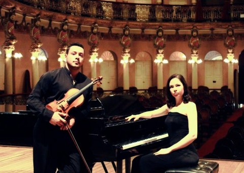 Sábado tem concerto de violino e piano