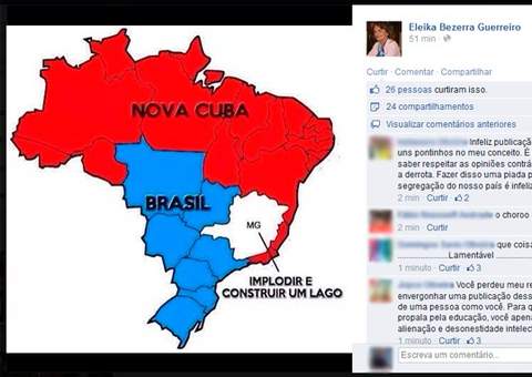 Vereadora de Natal sugere divisão do Brasil