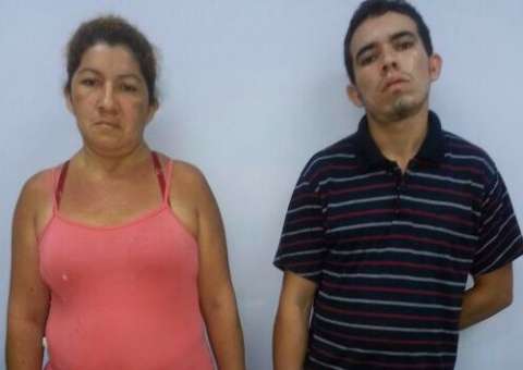 Mãe e filho são presos por tráfico