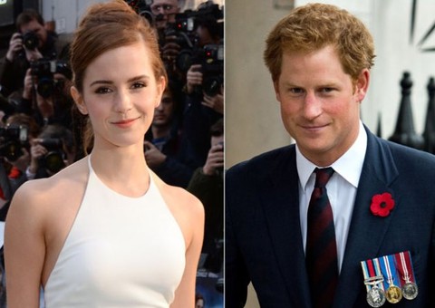 Atriz Emma Watson nega affair com Príncipe Harry