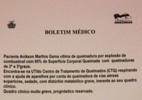  Vitima de explosão em Itacoatiara teve 95% do corpo queimado. Marinha abre inquérito