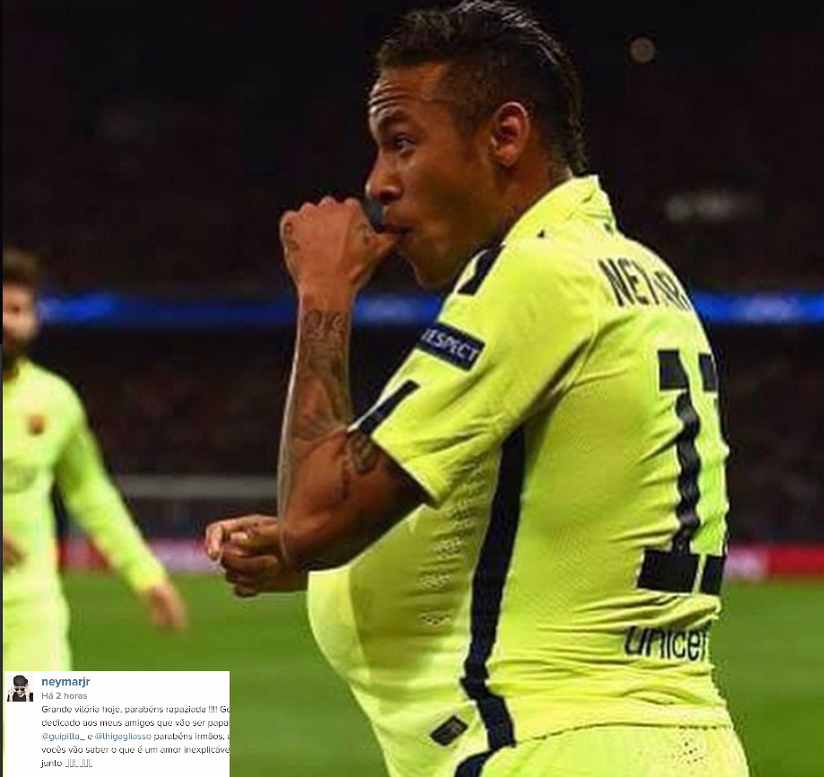  Irmã de Neymar explica comemoração de gol com insinuação de gravidez