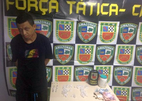 Venda de oxi e maconha dá em prisão