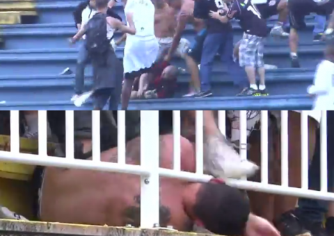 Terror no Futebol: Brigas sangrentas dentro de estádio no jogo do Vasco
