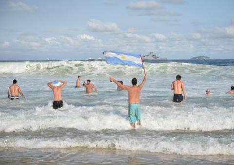 Febre da Copa contagia turistas estrangeiros
