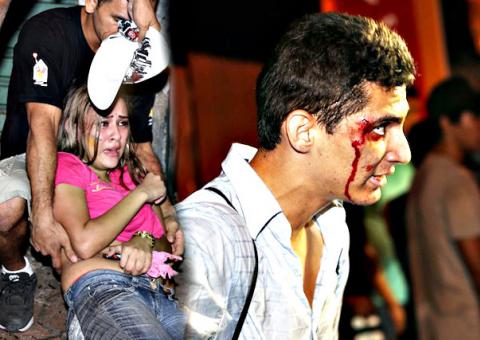 Grupo entrou em confronto com a PM em frente à Prefeitura de Manaus. Bombas e feridos