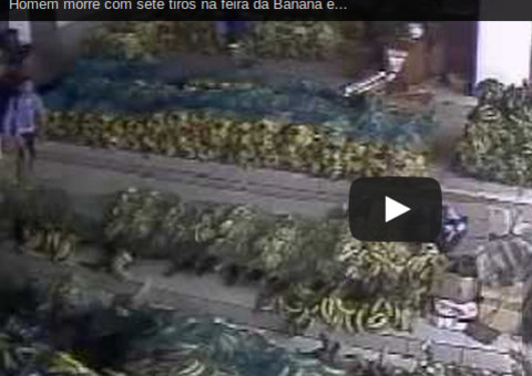 Assassinato de feirante em Manaus foi registrado por câmeras de segurança.Veja vídeo