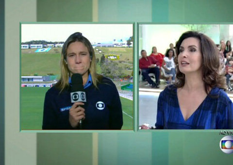 Fernanda Gentil chora ao vivo um dia após derrota do Brasil