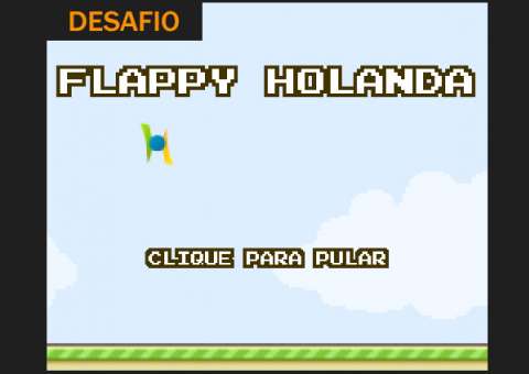 Jogue Flappy Bird com o Holanda