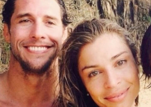 Após sofrer por amor, Grazi Massafera e Flávio Canto estão juntos há dois meses