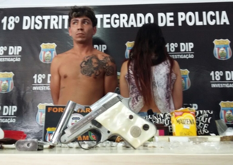 Ex-presidiário e esposa adolescente são presos por tráfico de drogas