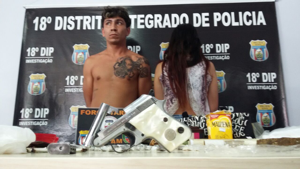 Ex-presidiário e esposa adolescente são presos por tráfico de drogas