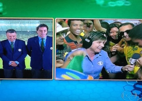 Torcedor diz que Brasil vai perder e irrita Galvão Bueno