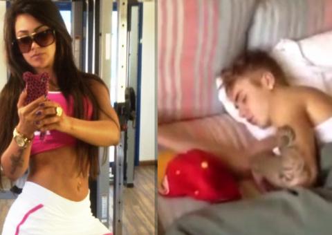  Garota de programa filma Justin Bieber dormindo após 'noite de amor`