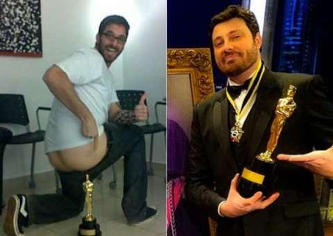 Rafinha Bastos alfineta Danilo Gentili após premiação