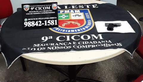 Casal de assaltantes é preso ao tentar roubar micro-ônibus em Manaus 