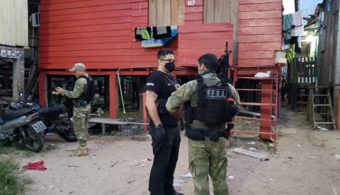 Cinco criminosos são presos na Operação Beiradinho deflagrada em Manaus 
