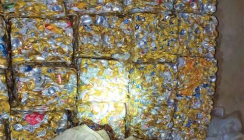 PF apreende grande quantidade de drogas em latinhas amassadas no Amazonas