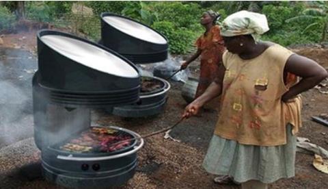 Churrasqueira solar que assa sem carvão ou lenha funciona a qualquer hora do dia