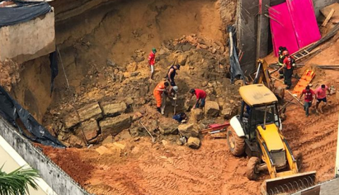 Polícia será acionada para investigar desabamento em obra que matou trabalhador em Manaus