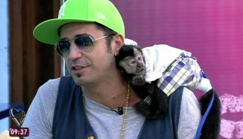 Latino dá beijo de língua em macaco e divide opiniões 