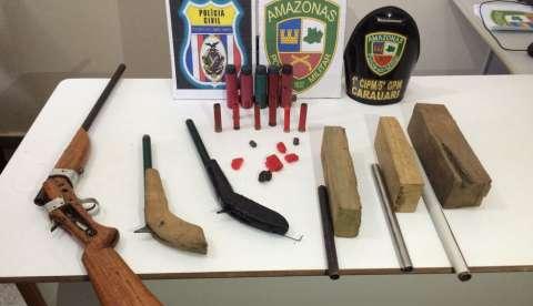 Produtor de armas caseiras para crimes é preso no Amazonas