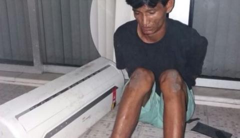 Homem é preso após tentar furtar ar-condicionado de instituição filantrópica em Manaus