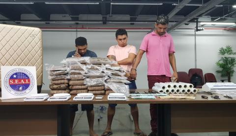 Trio preso com laboratório de drogas em condomínio de Manaus abastecia outros estados