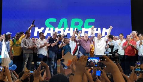 Omar Aziz e Arthur Bisneto são oficialmente lançados para o governo do Amazonas