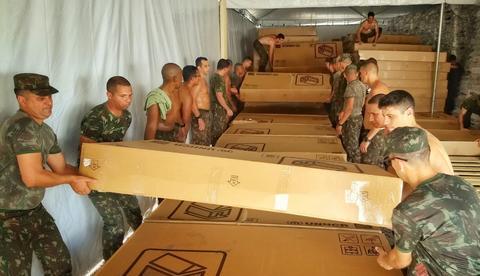 Anjos de farda na fronteira do Brasil com a Venezuela