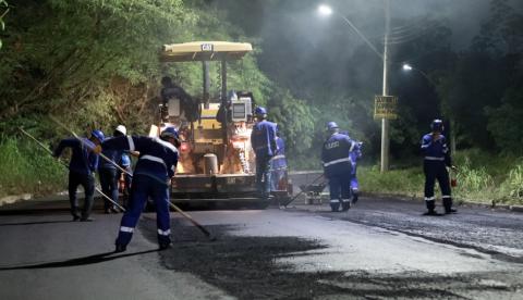 Prefeitura inicia recapeamento em quatro quilômetros de vias no bairro Novo Aleixo
