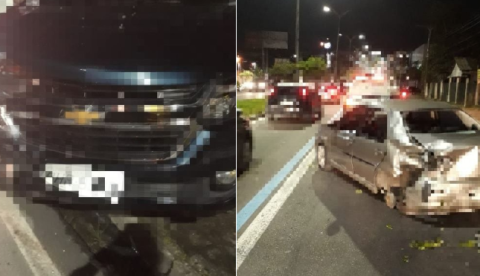 Homem fica ferido após acidente violento em avenida de Manaus