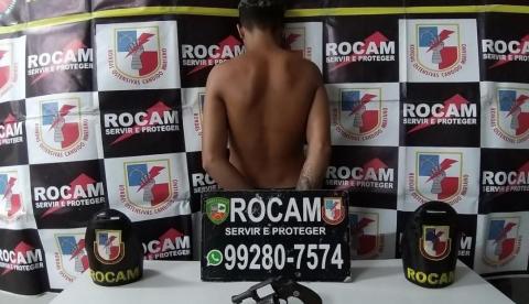 Adolescente é apreendido com arma de fogo em Manaus