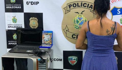 Casal é preso após furtar objetos de residência e vender na internet em Manaus 