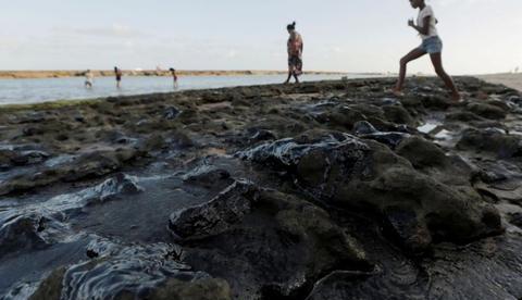 Óleo atinge local de desova de tartarugas no Espírito Santo
