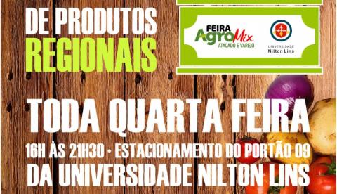 Feira de produtos regionais da Nilton Lins inaugura nesta quarta