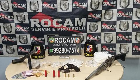 Homem é morto e armas são apreendidas em ação da Rocam em Manaus
