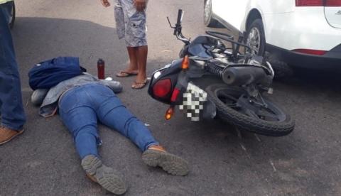 Ultrapassagem perigosa termina com dois feridos em avenida de Manaus