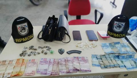 Em Manaus, suspeitos são presos com armas, drogas e dinheiro