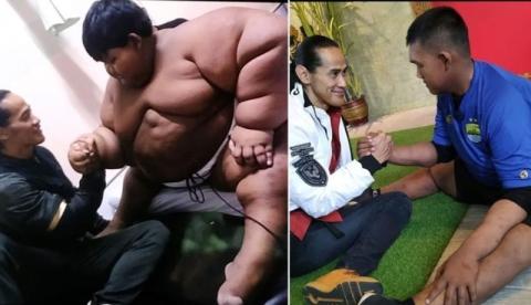 Menino mais gordo do mundo perde mais da metade do seu peso